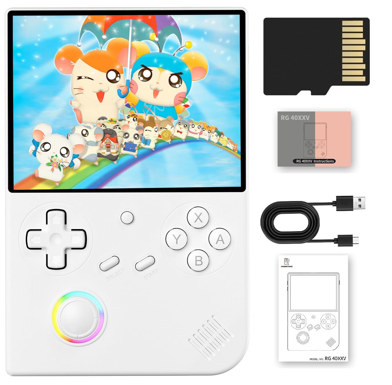 Anbernic RG40XX V ホワイト Anbernic RG40XX V Retro Portable Handheld Game Console – litnxt
